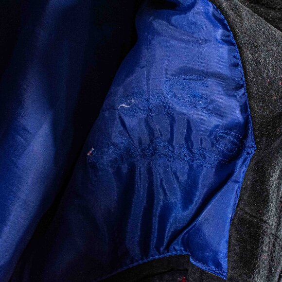 New York Giants NFL Suede Leather Bomber Jacket Varsity XL Y2K Football - Picture 10 of 13